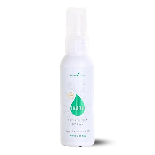 LavaDerm After-Sun Spray | Fast Relief for Sunburns, Minor Burns, Cuts & Insect Bites | Soothes & Moisturizes with Aloe, Lavender, & Helichrysum | Plant-Based, Hypoallergenic Formula Safe for All Ages
