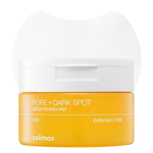 celimax Pore+Dark Spot Brightening Pad | Exfoliating Peeling Pads for Enlarged Pores, with Hyaluronic Acid, Pore Minimizer, Non-Irritating, Hydrating, For Sensitive Skin (40 pads)