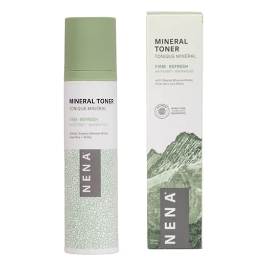 NENA Skincare Mineral Toner - Hydrating Toner for Face with Sodium Hyaluronate and Aloe Vera - Refines Pores, Balances and Plumps Skin - 4 oz