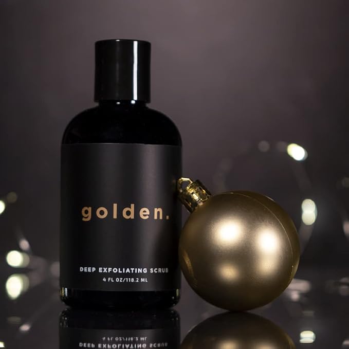 Golden Grooming Co. Exfoliating Scrub for Men | Deep Cleansing Face Wash with Coconut Oil & Aloe Vera | Refreshes & Revitalizes Skin – For All Skin Types, 4oz