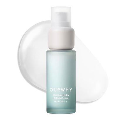 OURWHY Heartleaf Hydra Calming Serum (1.35fl oz) - Soothing & Hydrating Serum for Sensitive Skin. With Heartleaf Extract, Hyaluronic Acid & Panthenol