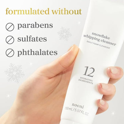 NOONI Facial Cleanser - Double Cleansing Duo Gift Set, 2 in 1 Cleansing Oil & Whipping Foam Cleanser | Korean Skin Care, Face Wash, Makeup Remover, Pore Care, Korean Beauty, Stocking Stuffers