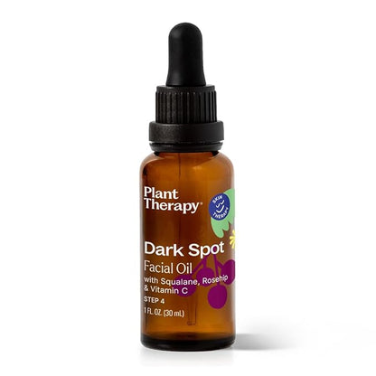 Plant Therapy Dark Spot Facial Oil 30 mL (1 oz) Visibly Reduces the Look of Dark Spots, and Scars, Promotes a More Even, Brighter-Looking Tone, Defends Against Discoloration-Causing Stressors