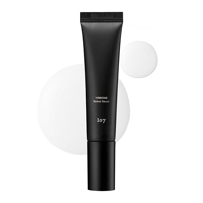 107 VINBIOME Retinal Serum, Retinal 0.1% & Ginseng, Hydrating & Firming Face, Supports Smooth & Youthful-Looking Skin, Gentle for Sensitive Skin (1.01 fl oz)