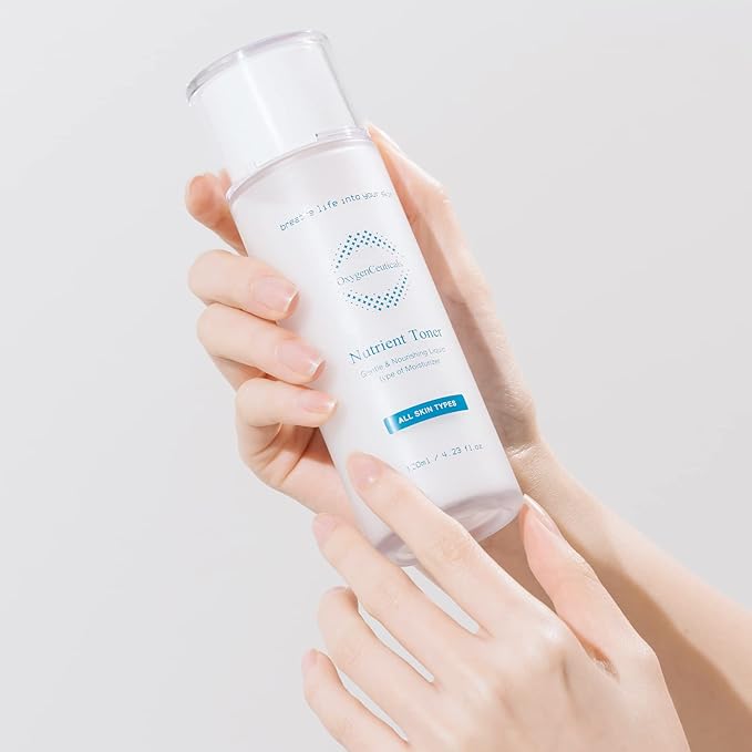 OxygenCeuticals Nutrient Toner – Essence-Type Hydrating Toner for Dry Skin, Deep Moisture & Nourishing Care with Sodium Hyaluronate, Portulaca & Allantoin Extracts. 4.05 fl.oz (120ml)