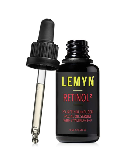 Retinol2 Facial Oil Serum with 2% Advanced Gentle Retinol, Vitamin A+E+F – Freshly Made Anti-Aging, Hydrating, and Firming Formula | 15ml