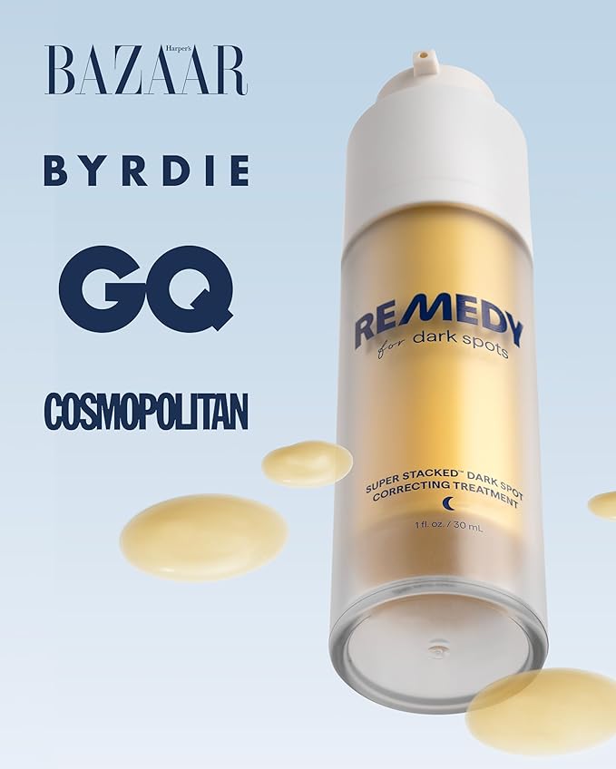 Remedy for Dark Spots – Discoloration Treatment For Face with Retinol, Glutathione, Niacinamide, Mandelic Acid, Kojic Acid and Tranexamic Acid – By Dermatologist Dr. Shah