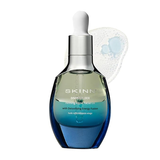 SKINN Firming Algae Oil, Anti Aging Facial Oil for Fine Lines and Wrinkles, 1oz - Lightweight Moisturizer for a Smooth, Glowing, & Healthy-Looking Skin - Hydrating Face Serum for Dry Skin Texture