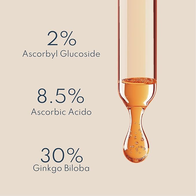 Vitamin C Serum Antioxidant & Anti Aging with Ginkgo Biloba 0.51 Ounces
