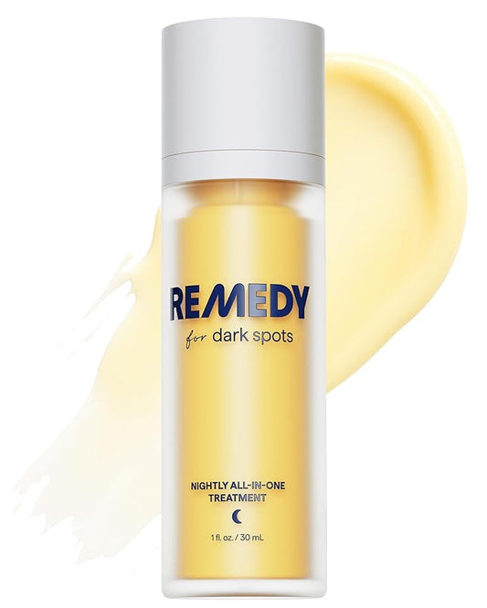 Remedy for Dark Spots – Discoloration Treatment For Face with Retinol, Glutathione, Niacinamide, Mandelic Acid, Kojic Acid and Tranexamic Acid – By Dermatologist Dr. Shah