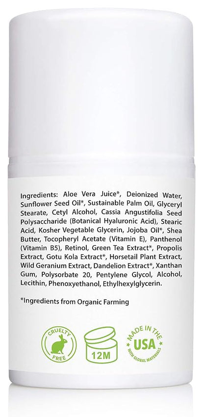 Retinol Cream for Face 2.5% with Hyaluronic Acid & Vitamins E & B5, 1.7 fl. oz. (Pack of 2)