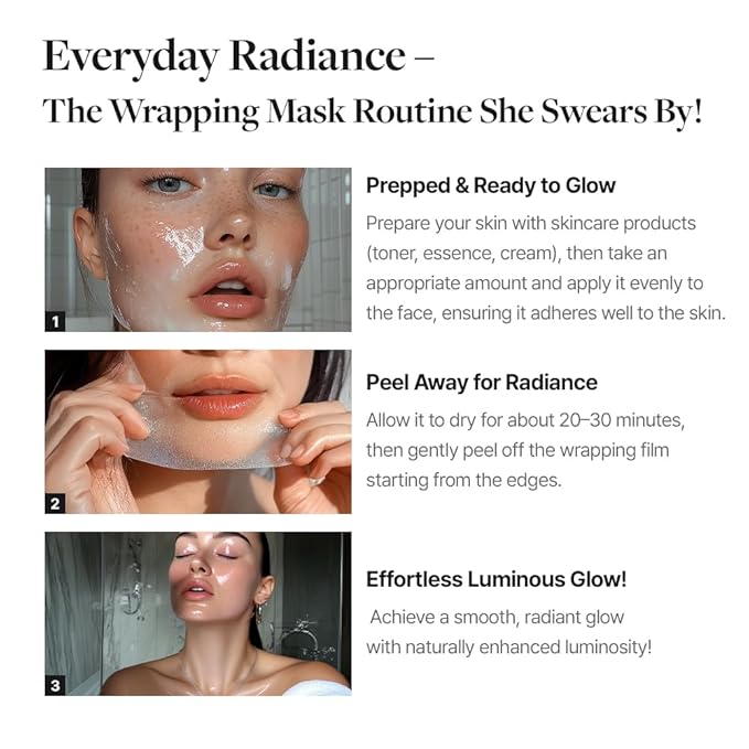 MDP+ RED LACTO COLLAGEN WRAPPING MASK, Glowy, Skin Elasticity, Hydrating, 2.36oz/70ml,Peel-off Mask, Pore Lifting and Minimizing, Korean Glass Skin