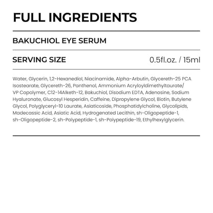 [SKIN&LAB] Bakuchiol Eye Serum with Caffeine, Roll-on Korean Under Eye Serum, Anti-Aging Wrinkle Care for Fine Lines, vegan, cruelty-free (0.5 Fl Oz)