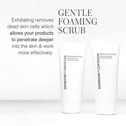 Germaine de Capuccini Exfoliating Face Scrub | Refreshing Daily Cleanser to Brighten and Eliminate Blackheads | Dry and Acne-Prone Skin | 3.4 Oz