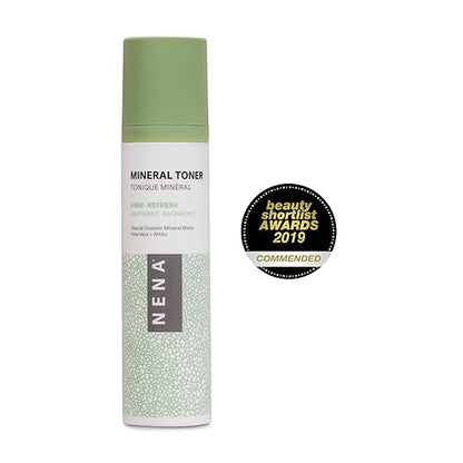 NENA Skincare Mineral Toner - Hydrating Toner for Face with Sodium Hyaluronate and Aloe Vera - Refines Pores, Balances and Plumps Skin - 4 oz