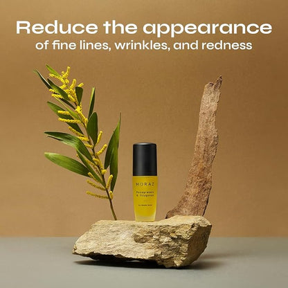 Moraz Skin Booster Vitamin C Face Serum with Pomegranate Extract, Polygonum, Myrtle, Mugwort, Jojoba Oil & Vitamin E – SLS & Paraben Free Anti Aging Serum – Antioxidant Glow Serum for Face, 1.1 Fl Oz