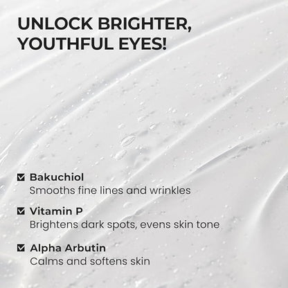 [SKIN&LAB] Bakuchiol Eye Serum with Caffeine, Roll-on Korean Under Eye Serum, Anti-Aging Wrinkle Care for Fine Lines, vegan, cruelty-free (0.5 Fl Oz)