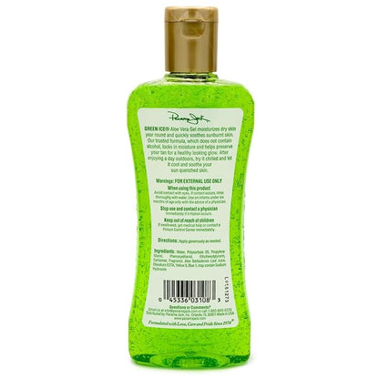 Panama Jack Green Ice Gel - Aloe Vera After Sun Formula Contains No Alcohol, Helps Preserve Tan, Relieves & Moisturizes Dry Skin & Sunburn, 8 FL OZ (Pack of 6)