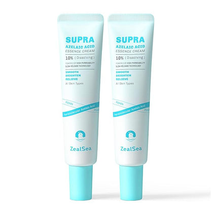 ZealSea Azelaic Acid 10% Facial Cream for Redness Relief Face Skin Care, Pimple Pigmentation Blackhead, Balance Excess Sebum, Clarify Skin, Soothe Irritation,1 Oz, Pack of 2