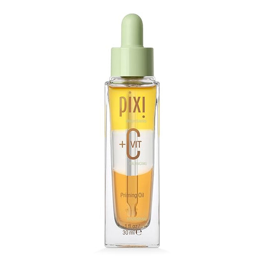 Pixi Beauty +C Vit Priming Oil | Nourishing Vitamin C Facial Oil Energizes & Balances Skin | Creates A Flawless Makeup Base | 1.00 Fl Oz