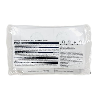 50Combo Korean Face Sheet Mask Gift Pack, Hydrating, Calming, Brightening, Smooting, Rejuvenating, EVE Vegan, Cica, Hyaluron, Retinol, Ceramide, Collagen