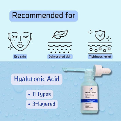 Park's Choice Hyaluronic Acid 3 Serum with Niacinamide & Madecassoside, 1.01 fl.oz.