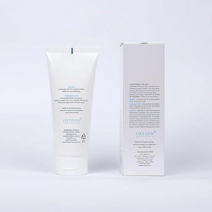 OxygenCeuticals Pore Mask – Deep Cleansing Foam with Stearic Acid, Lavender Oil & Portulaca Extract, Removes Impurities & Excess Sebum, Gentle Foaming Face Wash for Clear Skin. 6.7 fl.oz (200ml)