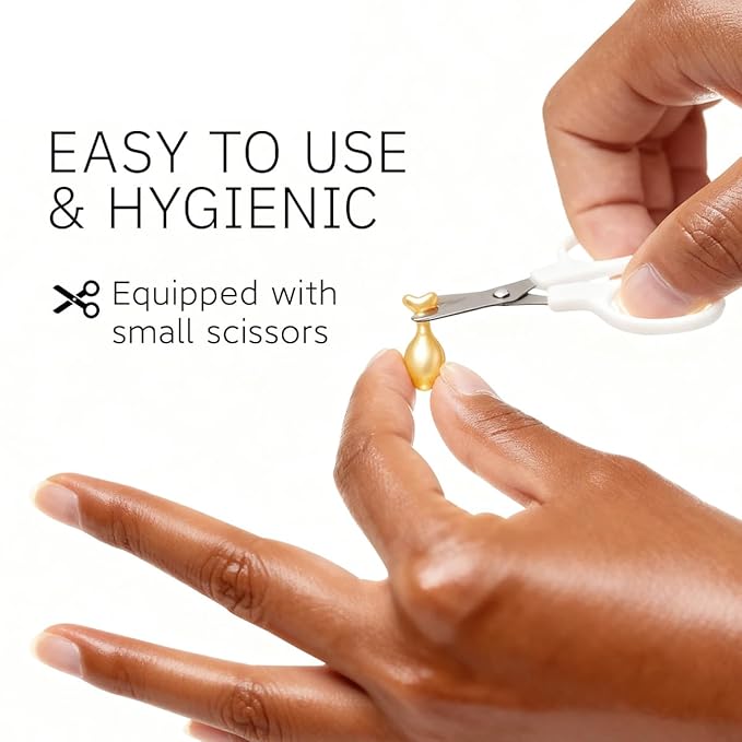 HKH Vitamin C Serum for Face: 48 Capsules Retinol Anti-Aging Wrinkle Repair Serum - Vitamin E Niacinamide Oil for Women - Daily Deep Skin Care for Fine Lines Smoothing Hydrating Brightening