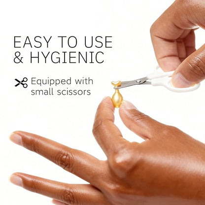 HKH Vitamin C Serum for Face: 48 Capsules Retinol Anti-Aging Wrinkle Repair Serum - Vitamin E Niacinamide Oil for Women - Daily Deep Skin Care for Fine Lines Smoothing Hydrating Brightening