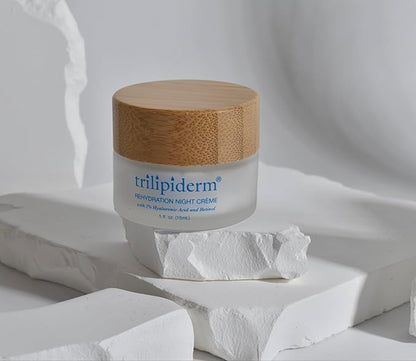 Trilipiderm Rehydration Night Crème .5oz Travel Size Night Rejuvenation with Anti-Aging Hyaluronic Acid and Retinol