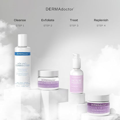 DERMAdoctor Physical Chemistry Dermatologist Formulated Microdermabrasion Facial Scrub + Multiacid Peel with AHA and BHA, Brightening, Smoothing, Pore Minimizer for face - 1.7 oz