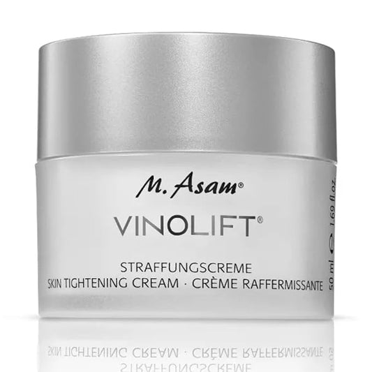 M. Asam VINOLIFT Skin Tightening Cream (1.69 Fl Oz) - Rich anti-aging firming face cream with lifting effect for demanding, mature & dry skin, facial care with resveratrol, OPC & grape seed oil