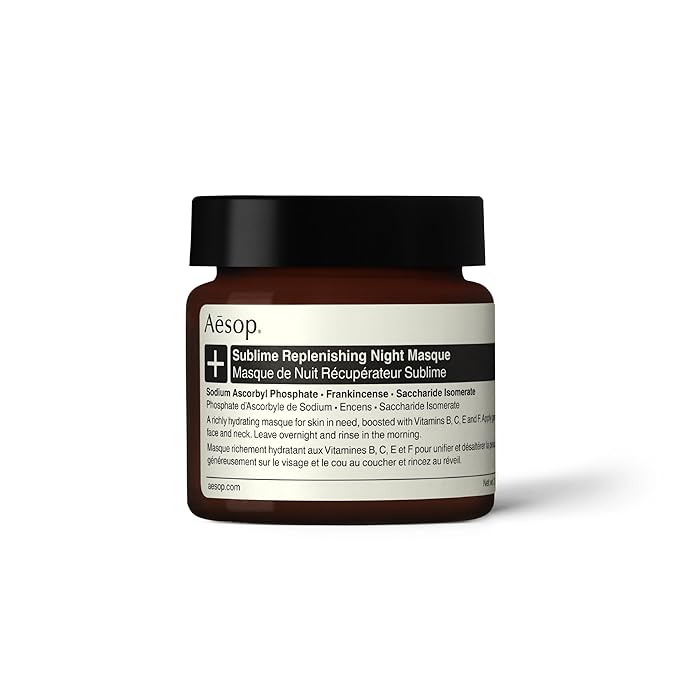 Aesop Sublime Replenishing Night Masque | Hydrating Masque with Vitamins B, C, E, and F | Overnight Mask for Dry, Dehydrated, Dull, Patchy Skin | 2.1oz / 60mL