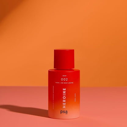 PSA - Heroine Mandelic & Licorice Superfood Toner | Mandelic & Lactic Acid, Licorice Root, Kombucha, Pomegranate Extract | Suitable for All Skin Types (100 mL | 3.4 oz)