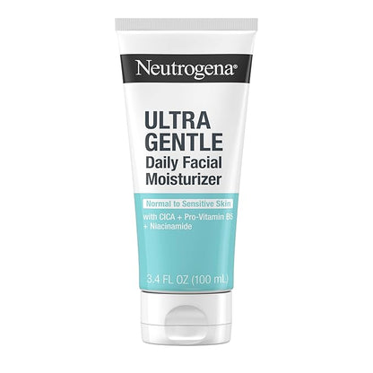 Neutrogena Fragrance Free Daily Facial Moisturizer, Face & Neck Moisturizer for Sensitive Skin with Vitamin B3, Pro-Vitamin B5 & Vitamin E Supports Skin's Dynamic Barrier, 3.4 fl. oz, Pack of 3