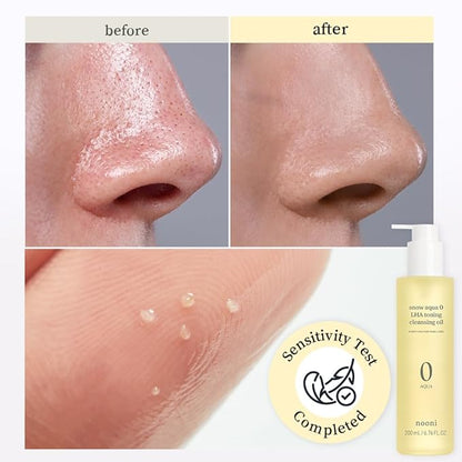 NOONI Facial Cleanser - Double Cleansing Duo Gift Set, 2 in 1 Cleansing Oil & Whipping Foam Cleanser | Korean Skin Care, Face Wash, Makeup Remover, Pore Care, Korean Beauty, Stocking Stuffers