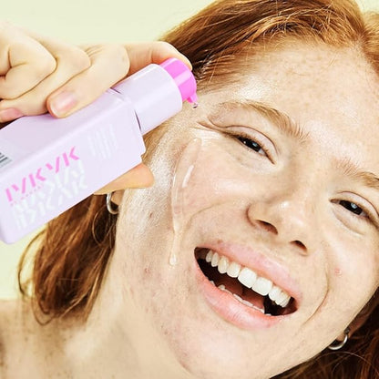 IYKYK By Makari Probiotics Booster for Skin Barrier Support – Soothing Face & Neck Hydration Serum with Vitamin F, Omega 3 & 6, & Squalane, Vegan, Fragrance Free, Dermatologist Tested Skincare