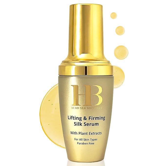 HB Lifting & Firming Silk Serum for Face - Contains Sea Minerals Anti Aging Face Serum for Men & Women Collagen Gotu Kola