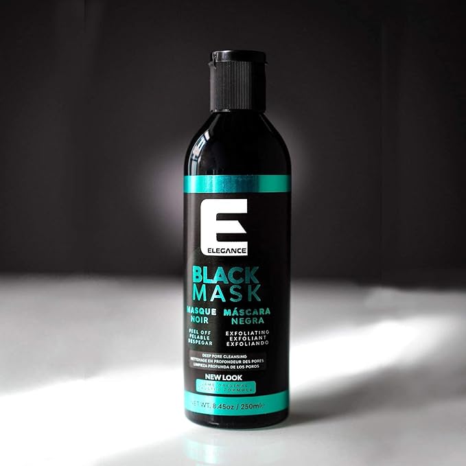 Elegance Peel Off Mask, 8.45 Oz, Black Face Mask with Charcoal, Facial Mask that Eliminates Blackheads, Removes Impurities and Restores your Skin (Pack of 2)