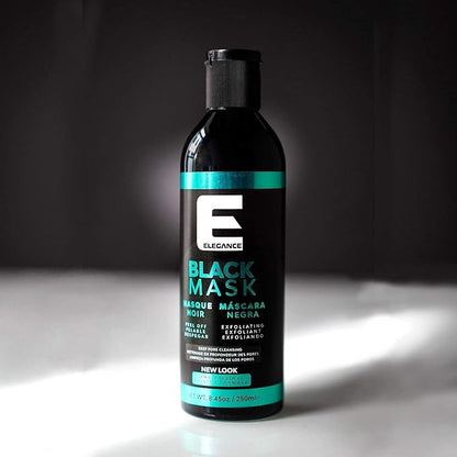 Elegance Peel Off Mask, 8.45 Oz, Black Face Mask with Charcoal, Facial Mask that Eliminates Blackheads, Removes Impurities and Restores your Skin (Pack of 2)