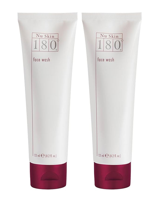 Nu Skin 180°® Face Wash | 4.2 fl. oz. | Vitamin C Cleanser with Antioxidants | Hydrating Face Wash for Smooth and Radiant Skin | 2 Pack