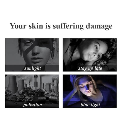 HKH Triple Vitamin C Dark Spots Correction Capsules Serum For Face,Camellia VE Anti-Aging Essence For Women Camellia Niacinamide serum For Women To Tighten Sagging Skin And Reduce Fine Lines