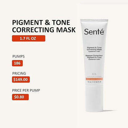 Senté Cysteamine HSA Pigment and Tone Corrector- Hyperpigmentation Treatment For Reducing The Appearance of Dark Spots And Improving Skin Tone - 1.7 Fl Oz