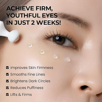 [SKIN&LAB] Bakuchiol Eye Serum with Caffeine, Roll-on Korean Under Eye Serum, Anti-Aging Wrinkle Care for Fine Lines, vegan, cruelty-free (0.5 Fl Oz)