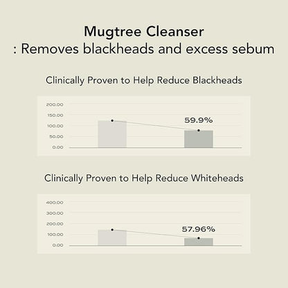 Whipped Korean Skincare Face Wash, Deep Cleansing Vegan Facial Cleanser for Oily Skin and Pore Care with Niacinamide, Hyaluronic Acid, Ceramide, Mugwort & Teatree, Doubles as a Face Mask, 4.5 oz