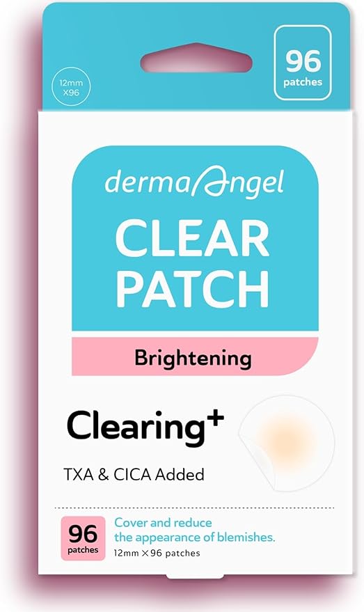 DERMA ANGEL Dark Spot Patches Blemish Patches with Hydrocolloid, TXA & CICA for Active Acne & Post-Inflammatory Dark Spots - Day and Night Use - UPGRADED (Post Acne - 96 Count - 1 Size)