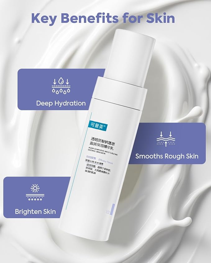 KOMFYMED Facial Moisturizing Lotion, Daily Moisturizer Face Cream with Sodium Hyaluronate & Microalgae Extract, Ultra-Lightweight, Hydrating Serum Face Lotion for All Skin Types - 2.7 fl.oz