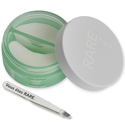RARE Paris - Élixir Intense - Nourishing Under Eye Patches - Hydrating & Brightening - With Hyaluronic Acid & Squalene - Nourishing, Firming & Revitalizing - Multi-Active Serum Formula - 30 Pairs