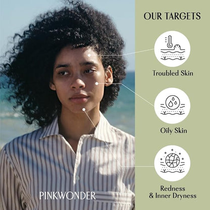 PINKWONDER Tamanu Hero Cleanser 5.07oz (150ml), Tamanu Oil and Salicylic Acid for Acne and Oily Skin, Daily Face Wash with Soothing and Moisturizing, Suitable for Sensitive Skin, Korean Skincare