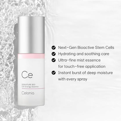 CELONIA Signature Bio Energy Essence Face Mist, Korean Anti-Aging Stem Cell Skin Care, Calming Hydrating Facial Essence Spray For All Types Of Skin, Reduce Redness, Stay Fresh And Glowing 100ml